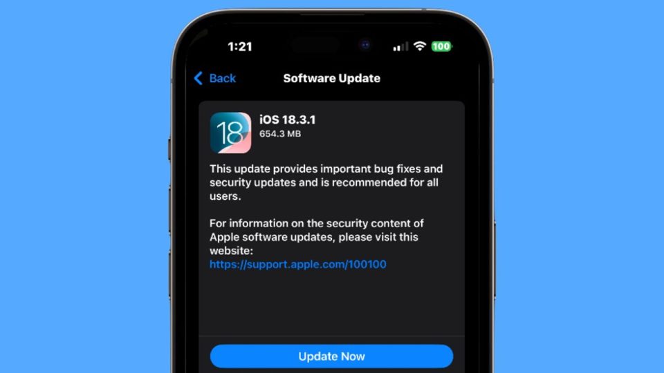 iOS 18.3.1